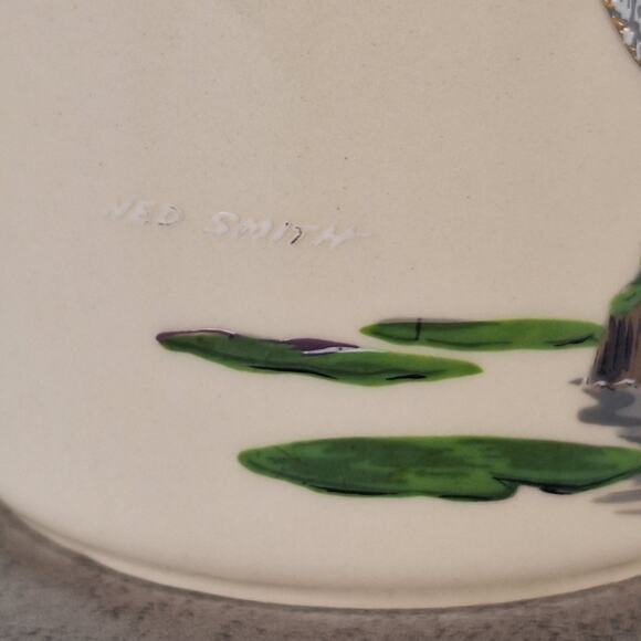 Vintage NED SMITH Game Birds Water Fowl Coffee Mug Set of 4 Made In USA Cabin - Picture 10 of 16